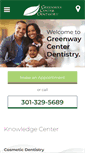 Mobile Screenshot of greenwaycenterdentistry.com